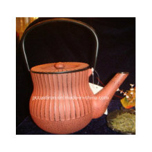 Painted Cast Iron Teapot